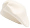 ZLYC Damen Wolle Baskenmütze Klassische Französischen Barett Warm Beret Mütze (Barett Weiß),Einheitsgröße