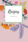 Recipes Journal, Cooking Notebook: Notebook Planner Recepies. Cooking log book. Gift for cooks.A meal planner for the whole family.