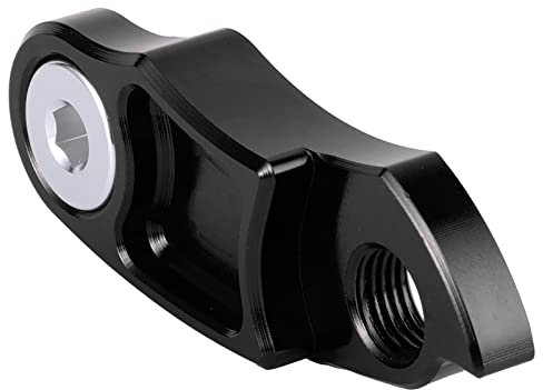 Pwshymi Schaltwerk Aufhänger Fahrrad Heckhaken Extender Extension Heckhaken (Schwarz, Aluminium)