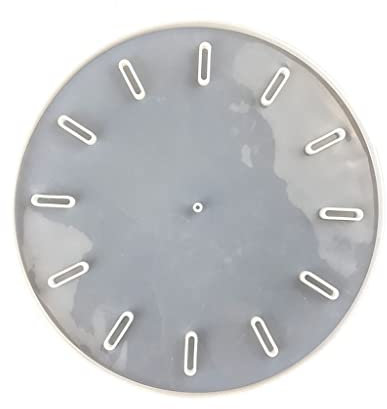 Perfeclan Uhr Silikonform, Große Uhr Harzform Runde/Quadratische Uhr Silikonharzform Wandbehang Form für Epoxid DIY Handwerk Schmuckherstellung - 32,4 cm