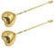 Luxshiny 2 StüCk Herzform Teesieb Aus Edelstahl, Teefilter Mit Griff FüR Losen Tee, KräUter Und GewüRze, Ideal FüR Zuhause Und BüRo (Gold)