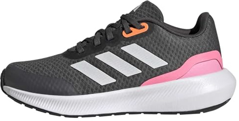 adidas Unisex Kinder RunFalcon 3 Lace Shoes, Grey Six/Crystal White/Beam Pink, 38 EU