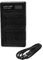vhbw 2x caricatore duale compatibile con Canon Legria HF R86, HF R88 camera camcorder - Stazione di carica con display