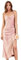 BABYONLINE D.R.E.S.S. Robe Soiree Femme Chic Courte Mariage Grande Taille avec Bretelles Robe de Bal sans Manches Rose 42