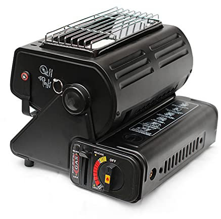 Outdoor Propan oder Butan Dual Fuel Heizung, verstellbare 2-in-1-Camping-Heizung für Outdoor, Camping, Angeln, Jagd, mit Griff 2