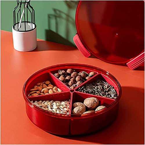 Vassoio da portata for spuntini, scatola for la conservazione di alimenti e frutta Noci da cucina Vassoio for caramelle Vassoio for biscotti Organizer for torte Piatto con coperchio Scatola di latta (