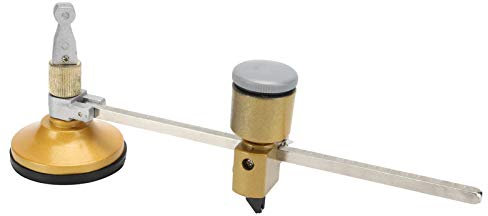 HERCHR Runder Glasschneider Mit Saugnapf, 400 Mm Verstellbarer Zirkeltyp Glaskreis-Rundschneider, Robuster Glasschneider, Heim-Hardware