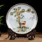 Jingdezhen - Plato de cerámica tradicional para colgar en la sala de estar de 25,9 cm
