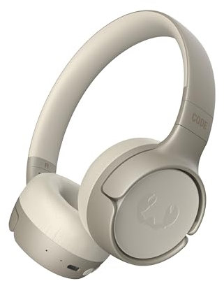 Fresh 'n Rebel Code Fuse, Bluetooth-Kopfhörer on-Ear, kabellos, 30 Stunden Spielzeit, mit Mikrofon und Sprachassistent, Lautstärkeregler und Wiedergabe/Pause-Tasten, faltbar (Silky Sand)