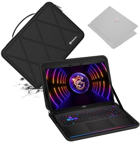 Smatree Custodia protettiva rigida in EVA compatibile con MSI Raider GE68HX 13VG-068US da 16 pollici, custodia rigida impermeabile per laptop MSI Vector GP68HX 13VH-098US da 16 pollici (X8311)