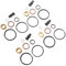4 Sätze Kraftstoff Einspritzdichtung Reparatursatz Dichtsatz Injektor Einspritzdüse Kompatibel mit A2 A3 A4 A6 1417010997