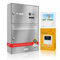 AL Briefkastensysteme Edelstahl Briefkasten mit Videosprechanlage 1 Familienhaus Komplettsystem Balter EVO MINI - Briefkasten Edelstahl V2A Aufputz Wandmontage inkl. Klingel mit Kamera und Monitor