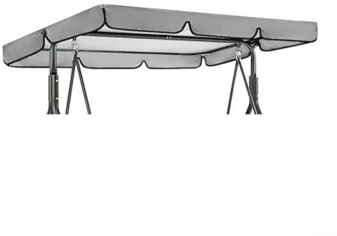 YUANGANG Classic Gray Oxford Cloth Swing Canopy Waterproof Sunshade for Swing Chair (195x125x15cm)