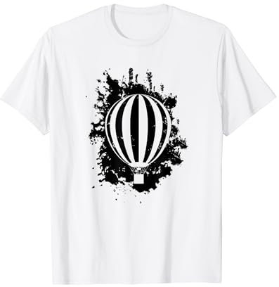 Heißluftballon Ballone Ballonfahren Fliegen Am Horizont T-Shirt