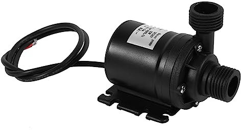 DC 24V Warmwasser-Umwälzpumpe Solarenergie Bürstenloser Motor Aquarium Tauchpumpe 800LH 5M