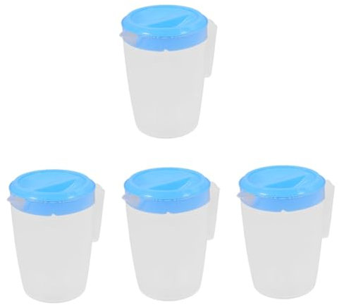 Amosfun 4 Stück Saftkrug Teekaraffe heißes kaltes Wasser Kaffeekrug Karaffe Wasserkrug getränkebehälter Orangensaft Wasserkocher Wasserkrüge Kanne mit Ausguss pp
