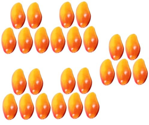 Amosfun 25 STK Home-Party-Dekorationen wohnaccessoires künstliche früchte - Fotoerforderliche Mango Schaufensterdekoration künstliche Mangomodelle Simulation von Mangomodellen Eva