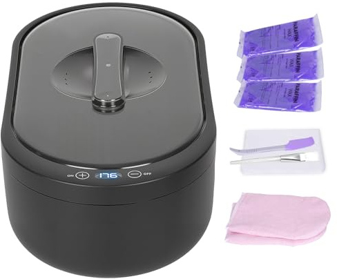 WHOSTOMY Paraffin Wax Machine for Hands and Feet, Paraffin Wax Warmer with 8 Pcs Lavender Refills, SPA Hot Wax Machine for Moisturizing Dry Skin, Hand and Foot Treatment