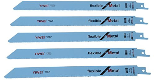 5 pezzi S1122BF alternativo 227 mm 9 per metallo e