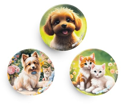 Belmil Patches mit Klettverschluss Set 3-teilig- kompatibel mit Schulranzen Comfy/Smarty (My Pets)
