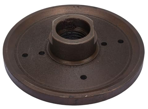 FTVOGUE 6-Zoll-Drehmaschinen-Spindeladapter, 33-mm-Mittelgewindeverlängerung aus Stahl für Drehmaschinen der Serien 1018 und 1218, Verbessern Sie Kleine Schüsseldrehprojekte mit 28-mm-Spindellänge