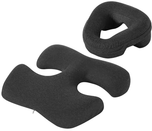 Hdenmist Face Down Massage Pillow, Face Down Pillow for Sleeping with Non-Slip Bottom, Home Head Cushion and Chest Cushion for SPA, Sleep (Gray)