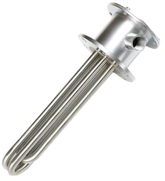 Flange Water Zeater Element 3 Phase 380V 15KW/18KW Immersion Heater 115MM Round Electric Tubular Heating for Boiler(15kw L580mm)