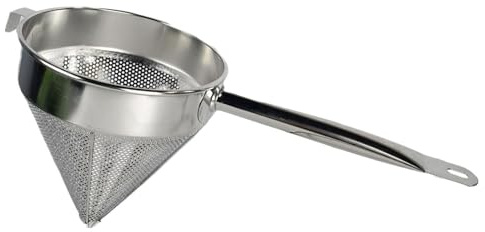 LIXSAZSE Stainless Steel China Cap Strainer Cooking Strainer Fine Mesh Soup Colander Silky Soup and Sauces Stainless Steel Bouillon Bouillon Colander Conical Strainers