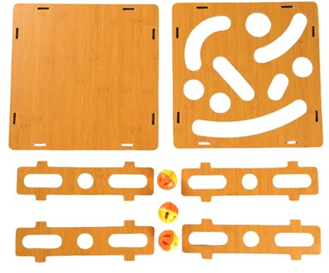 Generisch 2026 Puzzle rascador de gatos, lima de uñas de gato, papel de lija interactivo, raspador de estrés para gatos que acorta las garras al mismo tiempo (marrón, 28 x 28 x 7 cm)