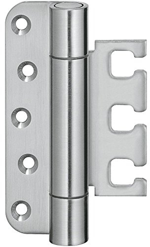 Objektband VX 7728 f. stumpfe flächenb. Türen, Bandh. 120 mm, Edelstahl