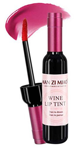 censhaorme Bouteille de vin Forme Lip Gloss Long Lasting Moisturer Liquide Rouge à lèvres Maquillage pour Les lèvres