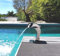 CASCADES-INOX 316 Fontaine Piscine Bassin Modèle Dauphin Hauteur 41cm / Larg 16,8cm