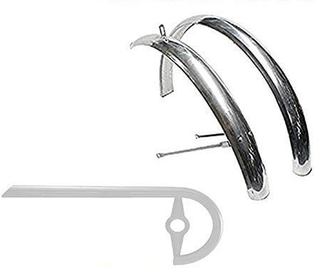 Coppia PARAFANGHI + Carter per GRAZIELLA - Pieghevole Misura 20 in Acciaio Inox