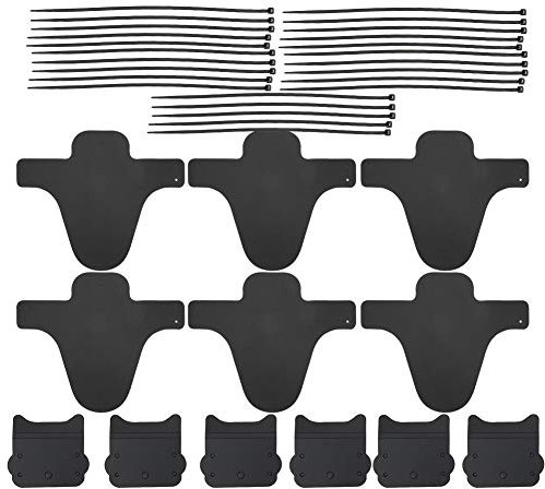 so - 6 piezas de plástico para bicicleta, guardabarros de bicicleta, guardabarros de bicicleta, accesorio para bicicleta de montaña, Sin signo