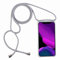 2ndSpring Funda con Cuerda Compatible con Huawei P20 Pro,Colgante Collar Correa de Cuello Cadena Cordón,Gris