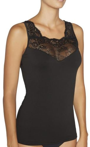 YSABEL MORA - Camiseta Térmica Encaje sin Mangas para Mujer, Ideal para Climas Fríos, Tejido Transpirable y Suave, Ajuste Cómodo, Capas, Ropa Interior Térmica