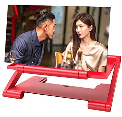 ARCH Folding Lifting Handy Bildschirmlupe, High-Definition-Prevent-blau-Licht Bildschirm Vergrößerungsglas, Geeignet for TV Und Videoprojektion Verfolgen Dramen, 3D Desktop Bracket Sitz Artifact