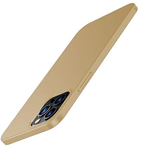N/H Case for iPhone 12 Mini, Ultra Thin Slim Matte Case Cover Bumper Hard PC Matte Finish for iPhone 12 Mini 5.4 Gold