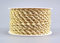 finemark 25 m x 3 mm Drehkordel Creme Gold Kordelband Glitzerkordel Geschenkband Weihnachten Weihnachtskordel Schnur Lurexkordel ohne Draht zweifarbig Glanz glänzender Kordel