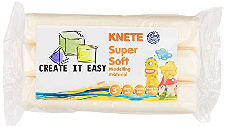 NEU CREATE IT EASY Supersoft Knete, 500 g, Weiß