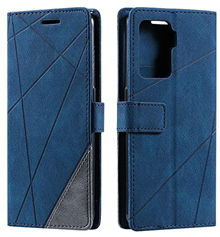 SONWO Coque pour Oppo A94 / Oppo A95 5G / Oppo Reno 5Z, Etui en Cuir PU Portefeuille Housse Fermeture Magnétique und Flip pour Oppo A94 / Oppo A95 5G / Oppo Reno 5Z, avec Fermeture Magnétique, Bleu