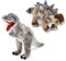 Zappi Co Plüsch Kinder Kuscheltier Weiches Kuschel Plüschtier - Teil der Safari-Tiere-Kollektion, Perfekt für Kinder(30cm)(T-Rex + Ankylosaurus)