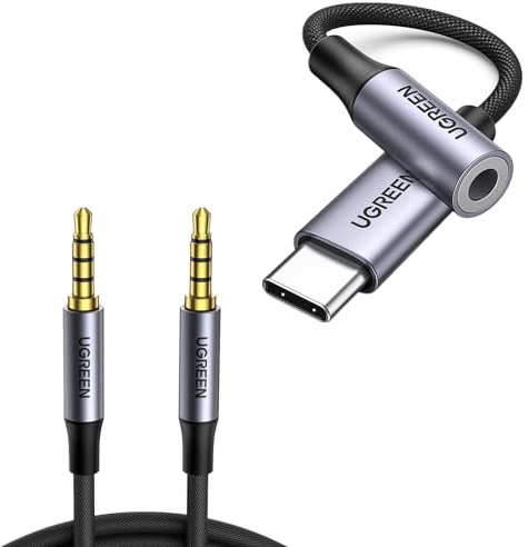UGREEN Câble Audio Jack 3.5mm et Adaptateur USB C Jack 3.5mm