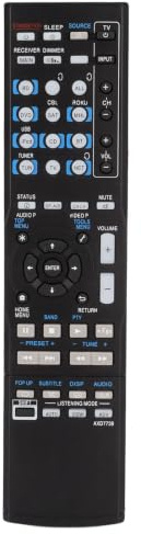 Annadue AXD7739 Fernbedienung, Geeignet für Pioneer VSX 830 K, VSX 45, VSX 830, VSX 90 AV Receiver, Einfach zu Bedienen.
