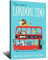 Poster mit London-Zoo-Bus, Vintage-Stil, Reise-Poster, Leinwand-Kunst, Wanddekoration, Poster, Bild, Poster, Geschenk, 40 x 60 cm