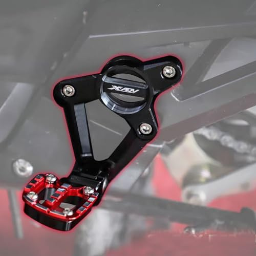 Midimttop Repose-Pieds Arrière pour Moto Pédale de Passager pour Motocyclette Reculer les Pieds Replacement for X ADV X ADV 750 X-ADV 750 Accessoires 2017 2018 2019 2020 (Rouge)