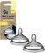 Tommee Tippee Advanced Anti-Colic Babyflaschensauger, mittlerer Durchfluss, 3+ Monate, brustähnlich für einen natürlichen Verschluss, Anti-Colic-Ventil, weiches Silikon, 2 Stück