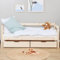 Hoppekids ECO Comfort Kinderbett 70x160 mit Lattenrost und Zwei Bettschubladen | Natur | Nordisches Umweltzeichen Zertifiziert | FSC®-zertifiziertes massives Kiefernholz