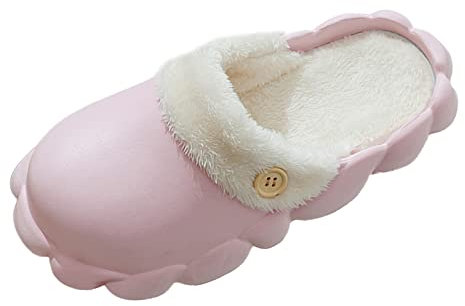 Relaxo Hausschuhe für Damen, Winter, Paare, Damen, Plüsch, rutschfest, warm, für den Innenbereich, bequem, wasserdicht, abnehmbare Baumwollpantoffeln G, D, B 37, 39, 41 & 2501, g, 38/39 EU