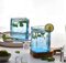 GoGiftid Upcycled Glass Set Created Using Bombay Sapphire Blue Gin Bottle – 300ml Tumbler | Eco-Friendly Cocktail & Gin Glasses (Pack of 2)